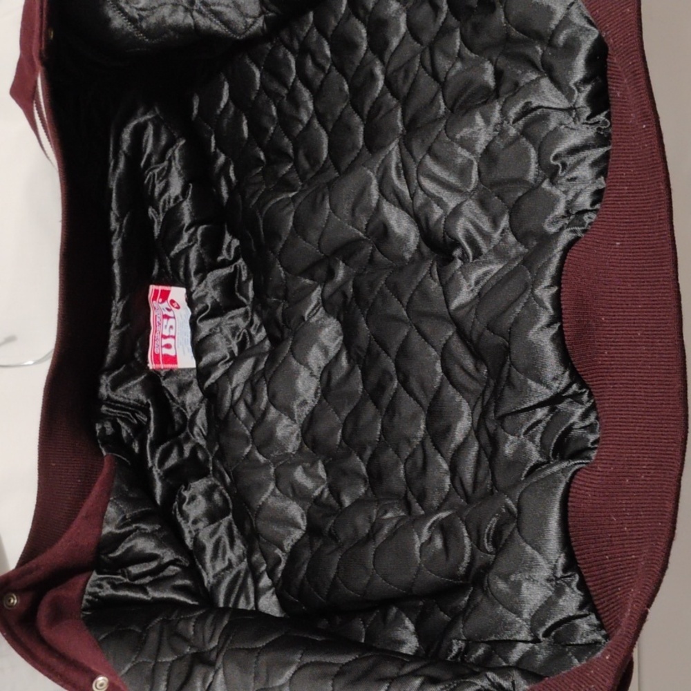 FLASH SALE! RARE! Awards USA Vintage Varsity Wool Leather Bomber Jacket (A-76) - Picture 11 of 13